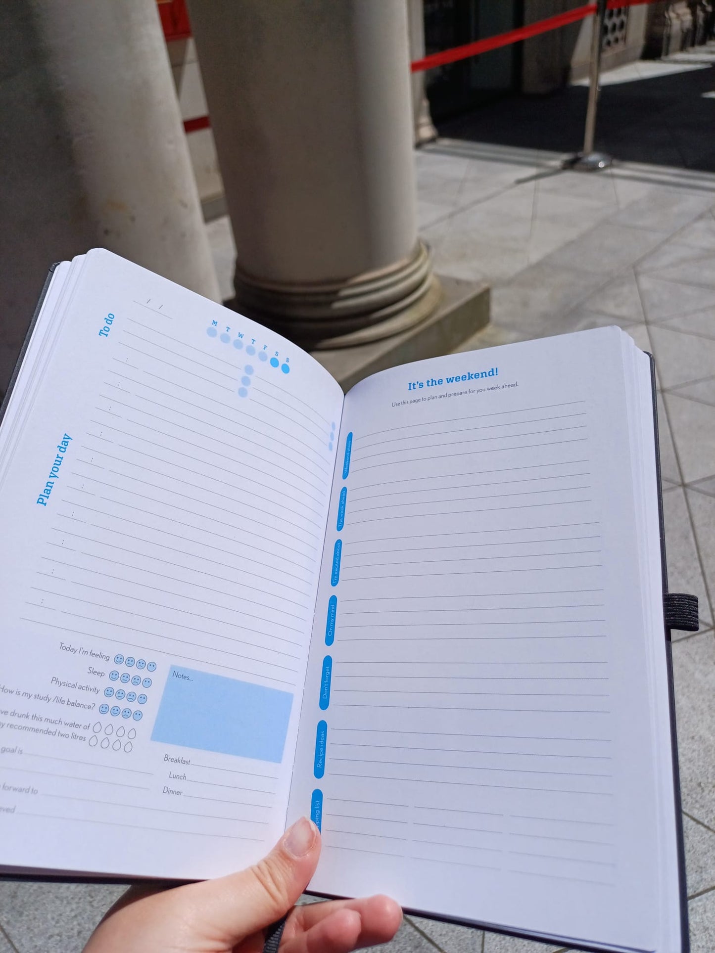 King's College London Student Planner in Black