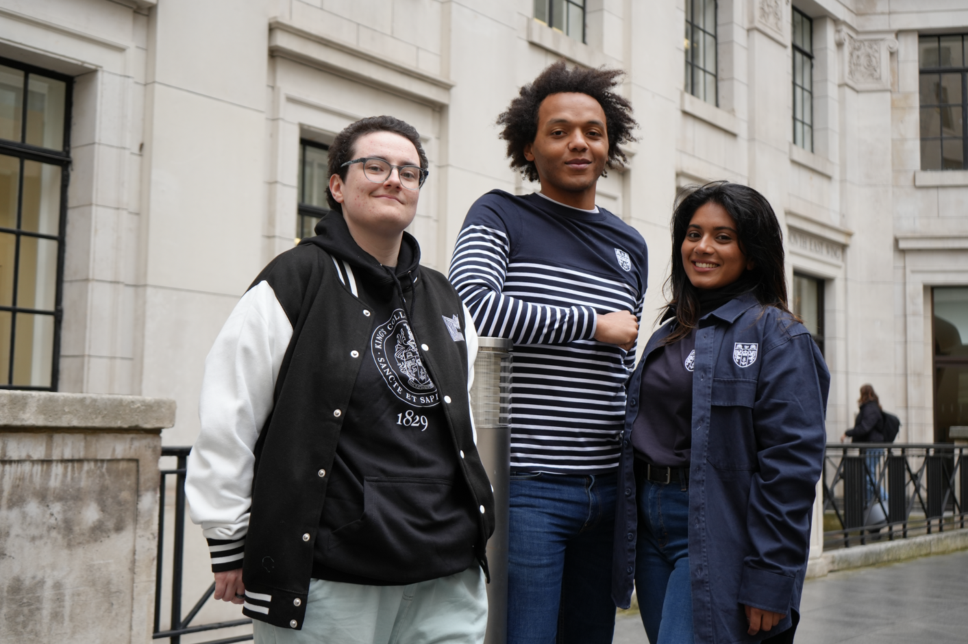 King's College London Striped T-shirt Navy/White