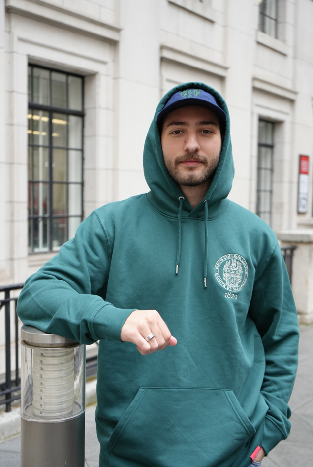 Green hot sale college hoodie