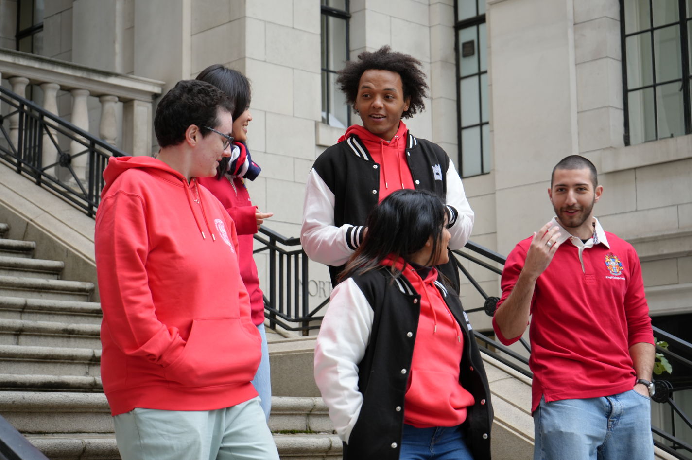 King's College London Rugby Shirt in Red