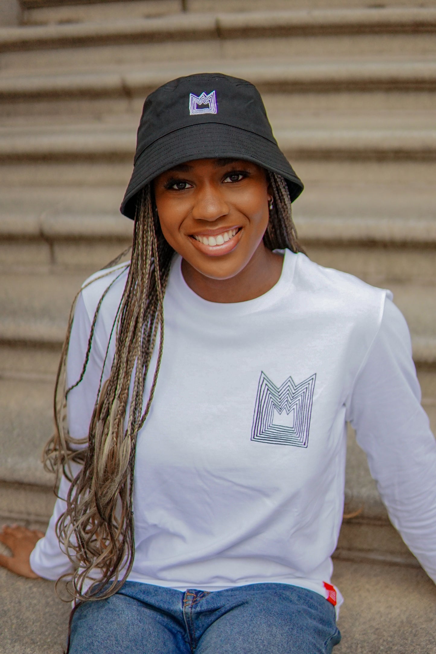 King's College London Bucket Hat in Black