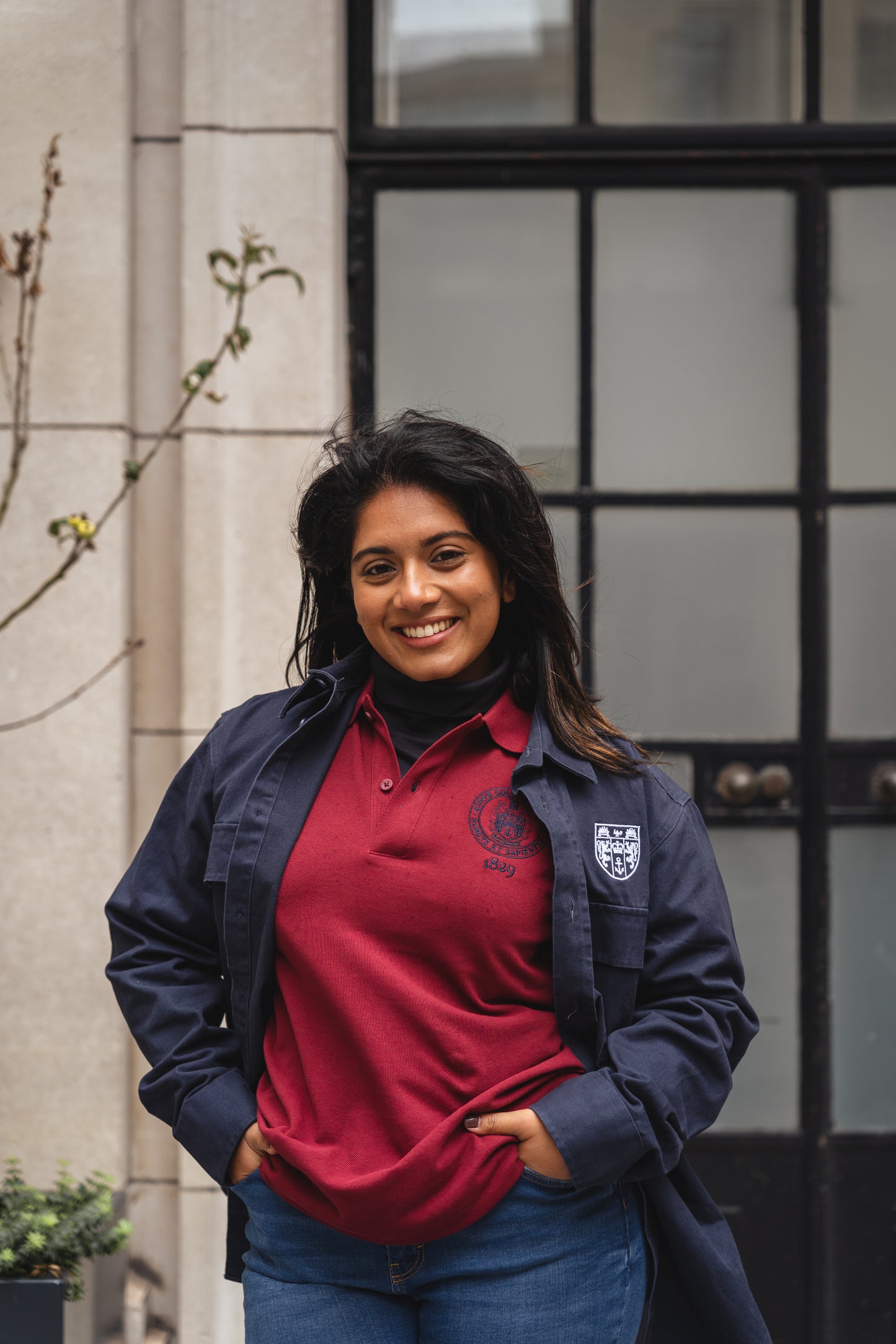 King's College London Polo Shirt Burgundy