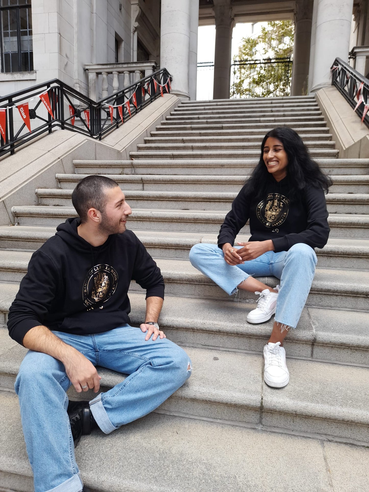King's College London Limited Edition Hoodie in Black and Gold