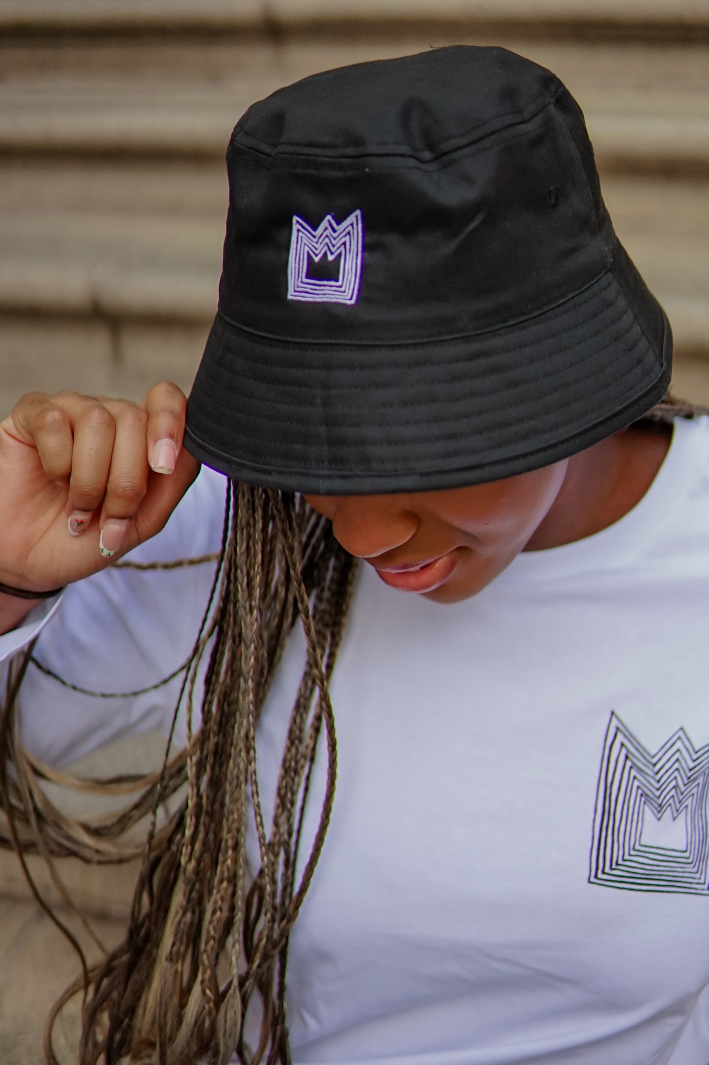 King's College London Bucket Hat in Black