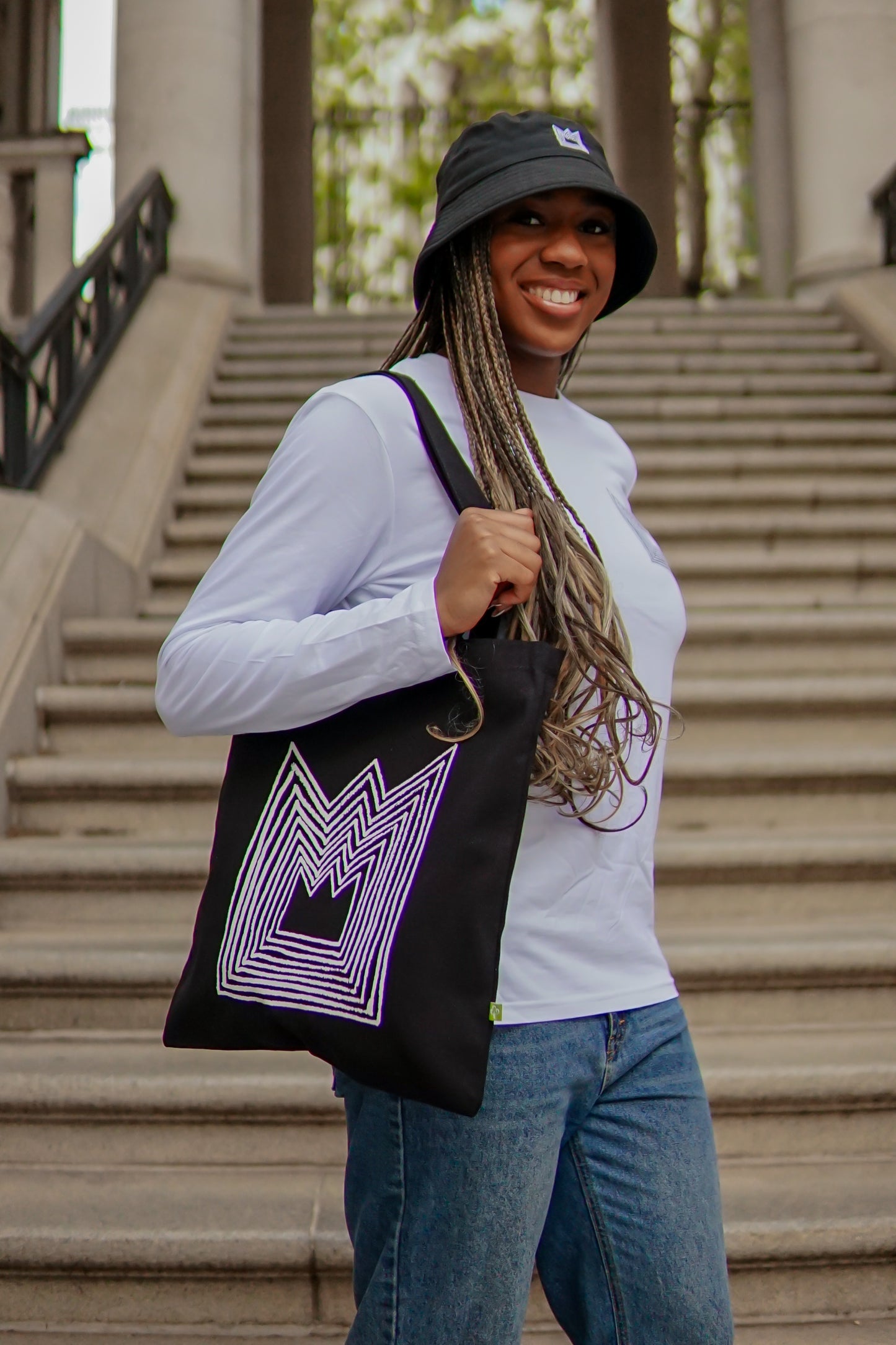 King's College London Organic Crown Tote-Black