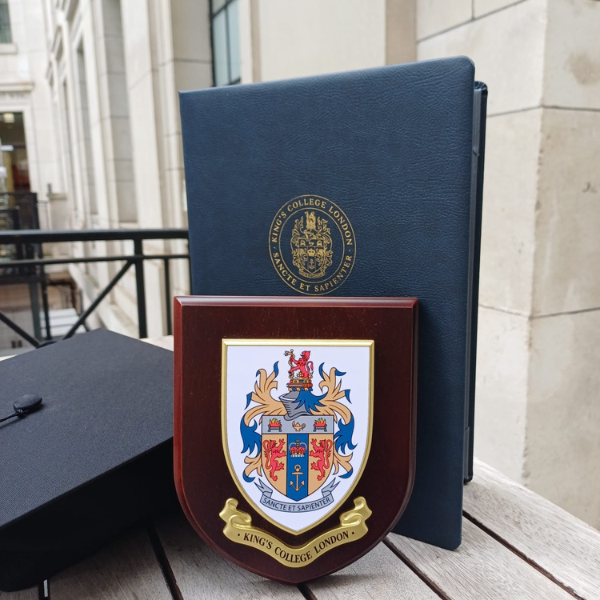 King's College London Wooden Shield