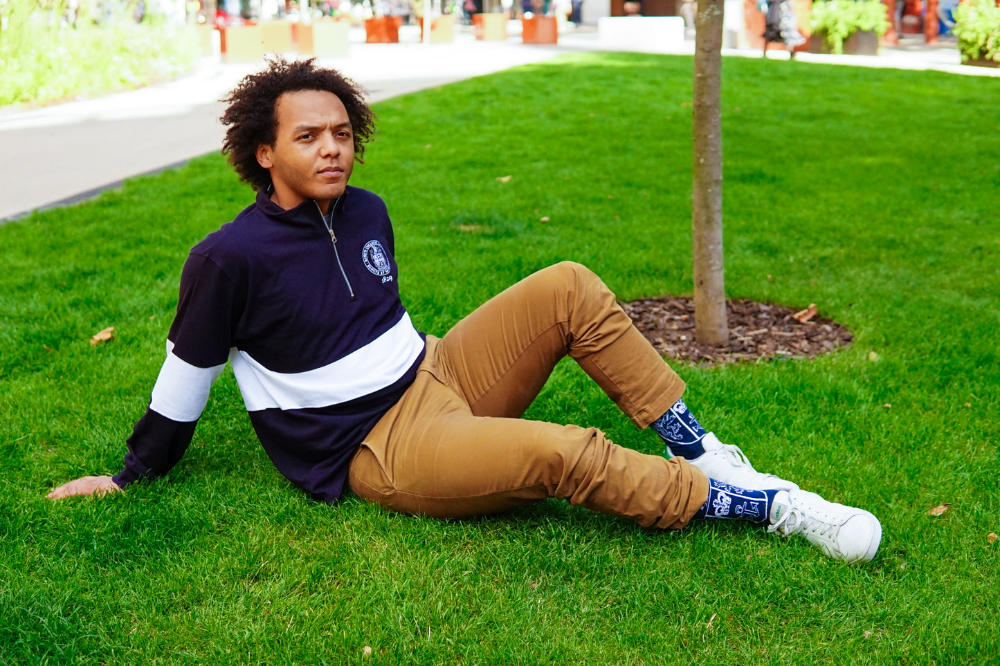 King's College London Casual Socks Crest in Navy