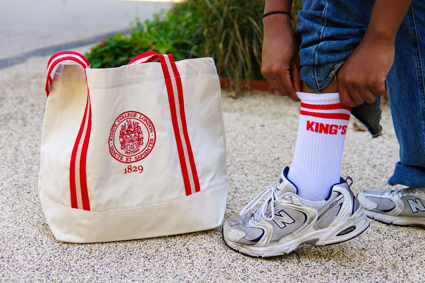 King's College London Sport Socks in Red