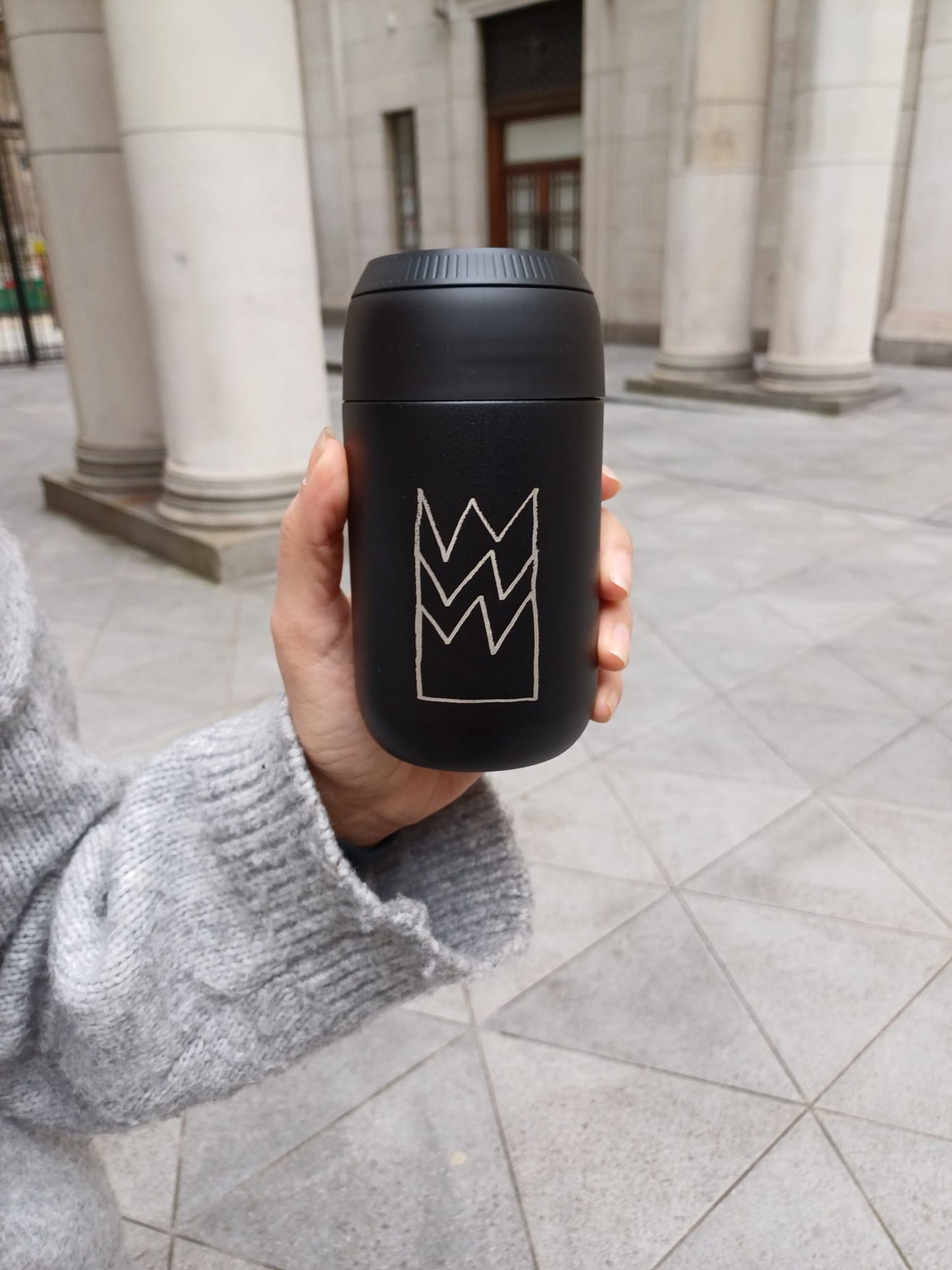 King's College London Chilly's Coffee Cup Black