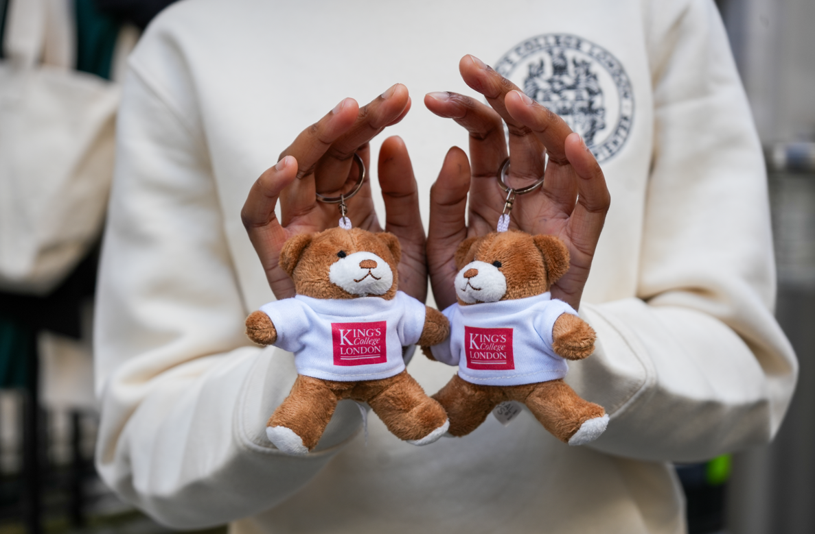 King's College London Keyring Bear