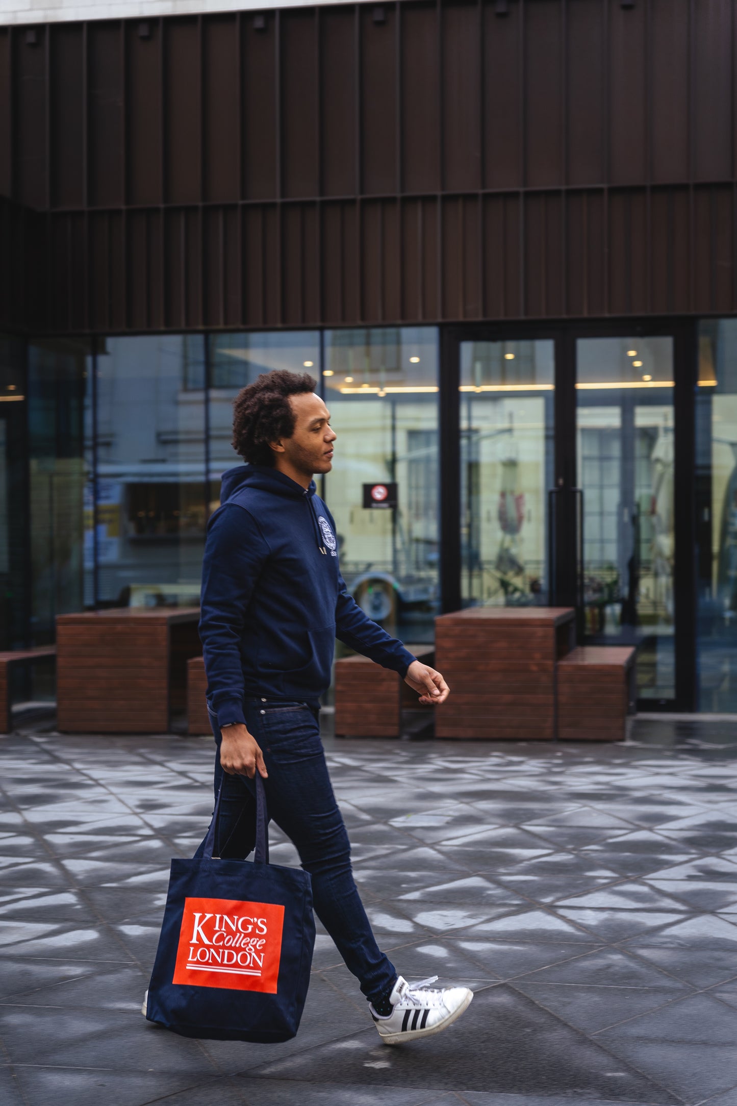 King's College London Tote Bag in Navy Blue