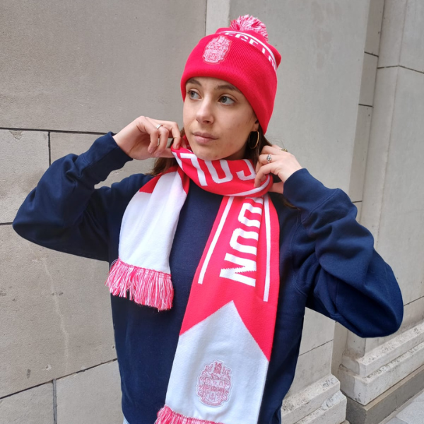 King's College London Varsity scarf Red/White