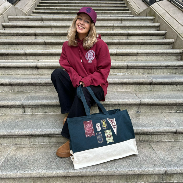 King's College London Flag Tote Bag Teal