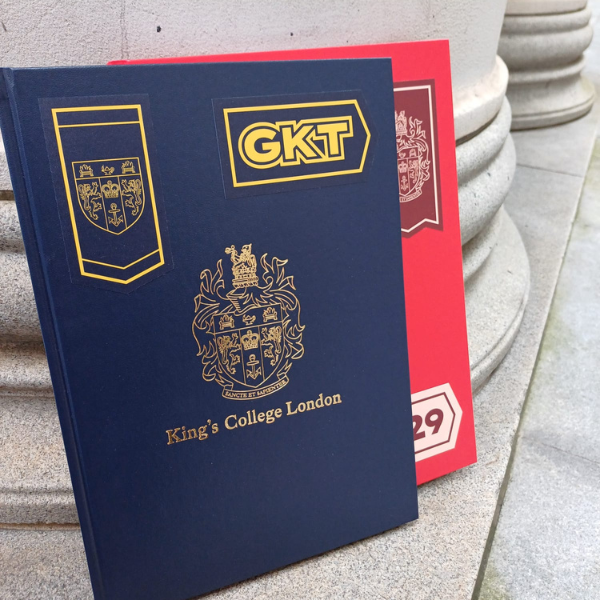 King's College London Navy Shield Flag Sticker