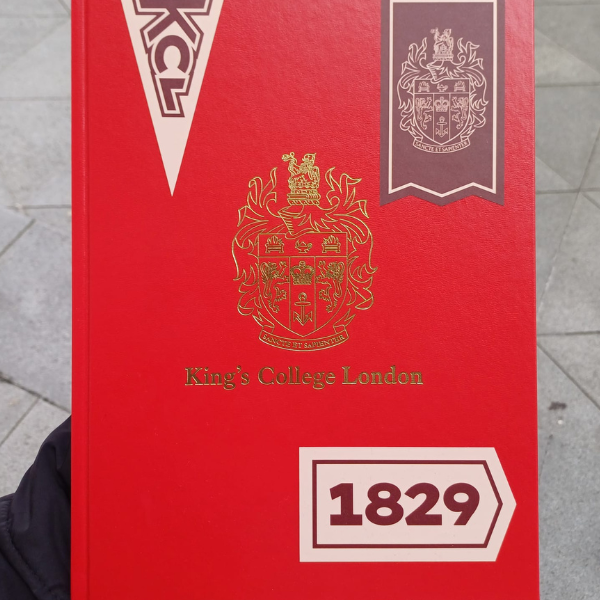 King's College London Peach 1829 Flag Sticker