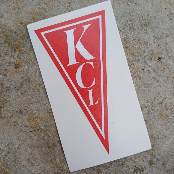 King's College London KCL Pennant Sticker Red