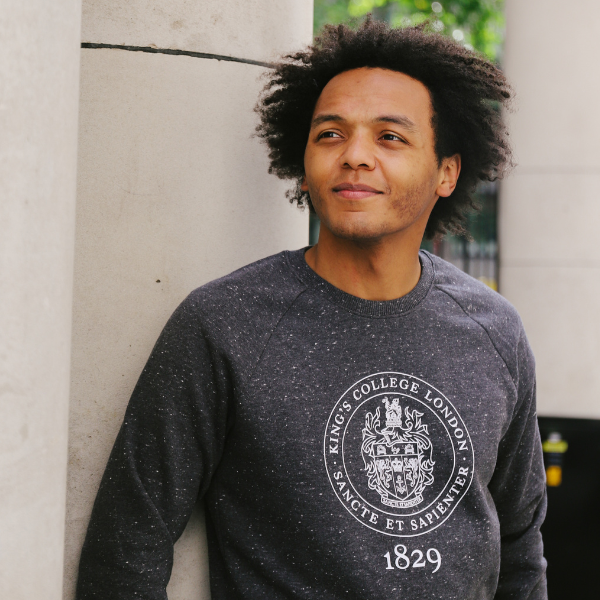 King's College London Sweatshirt in Black Twist