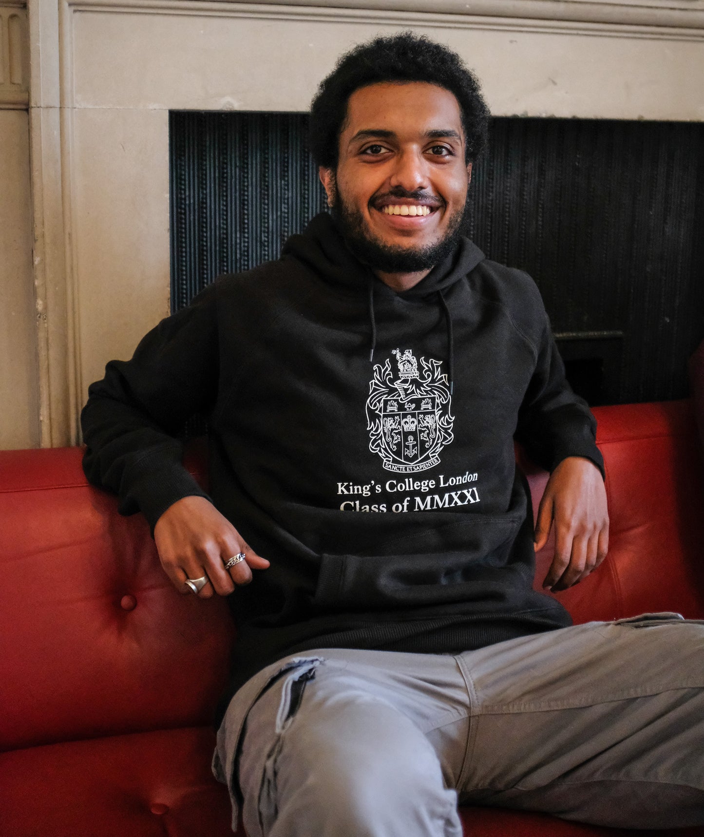 King's College London Class of 2021 Graduation Hoodie in Black