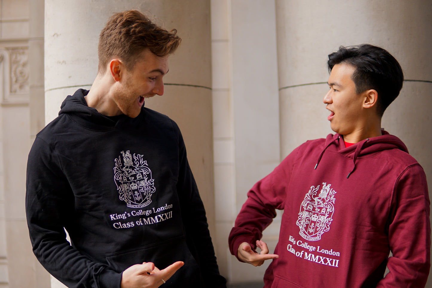 King's College London Class of 2022 Graduation Hoodie in Burgundy