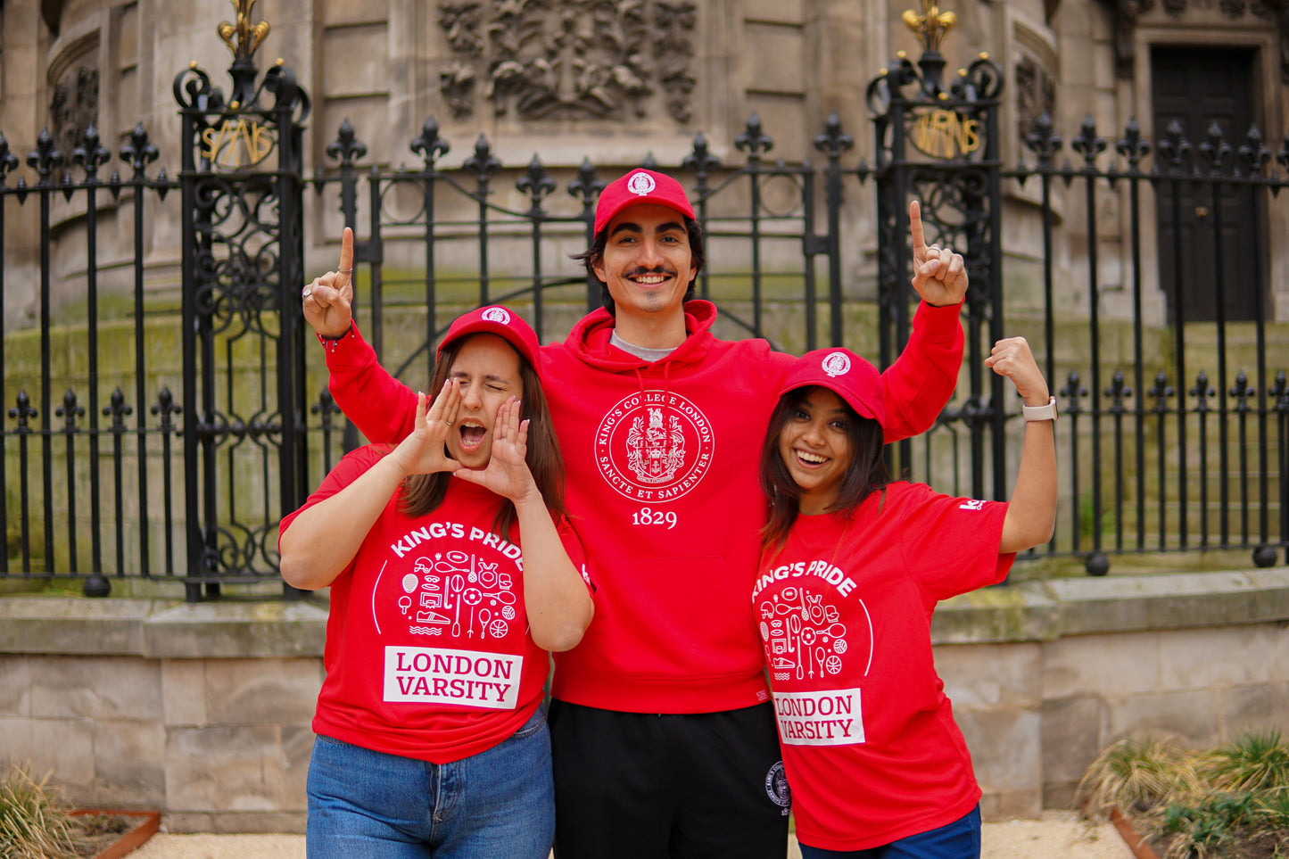 King's College London Varsity Sports T-shirt in Red