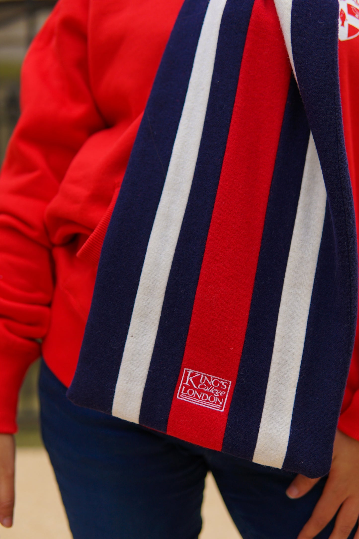 King's College London Striped College scarf