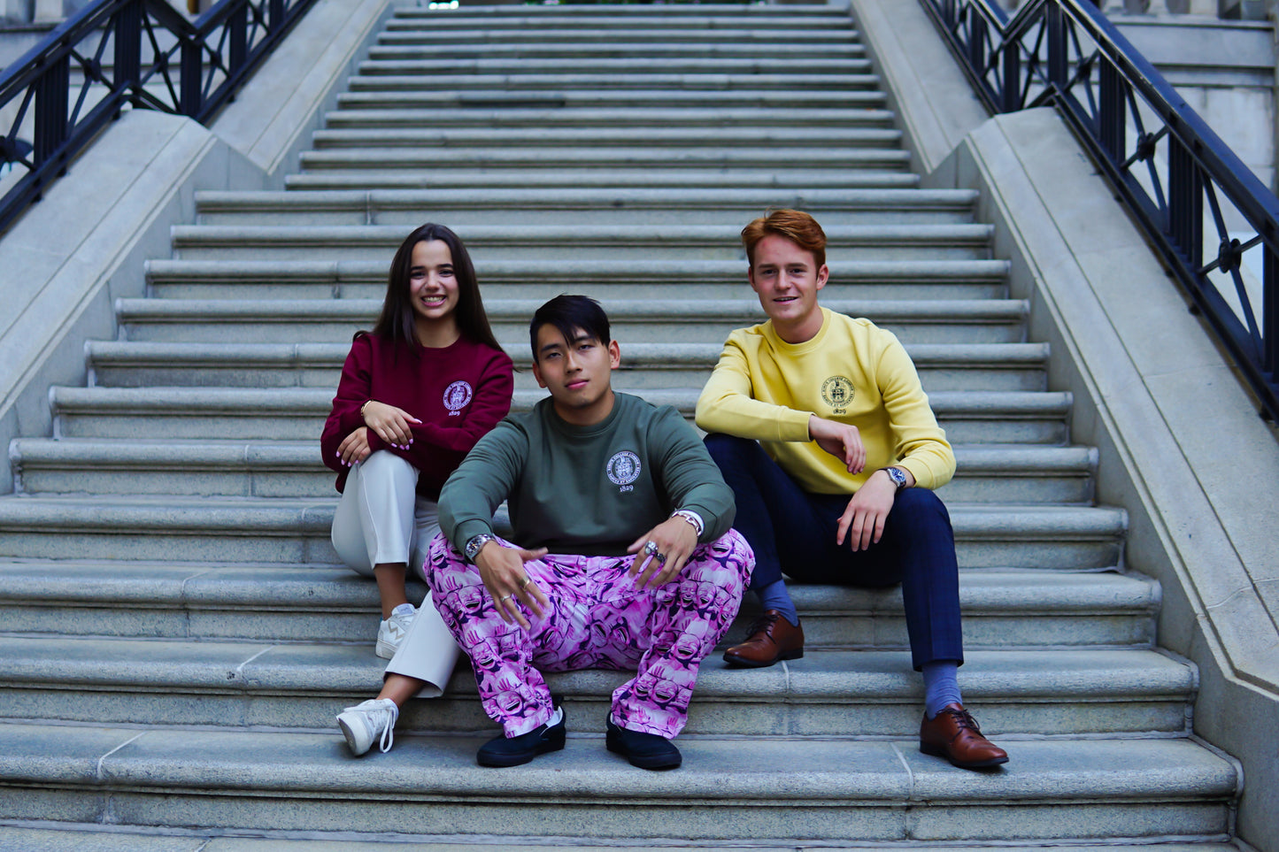 King's College London Sustainable Sweatshirt in Burgundy