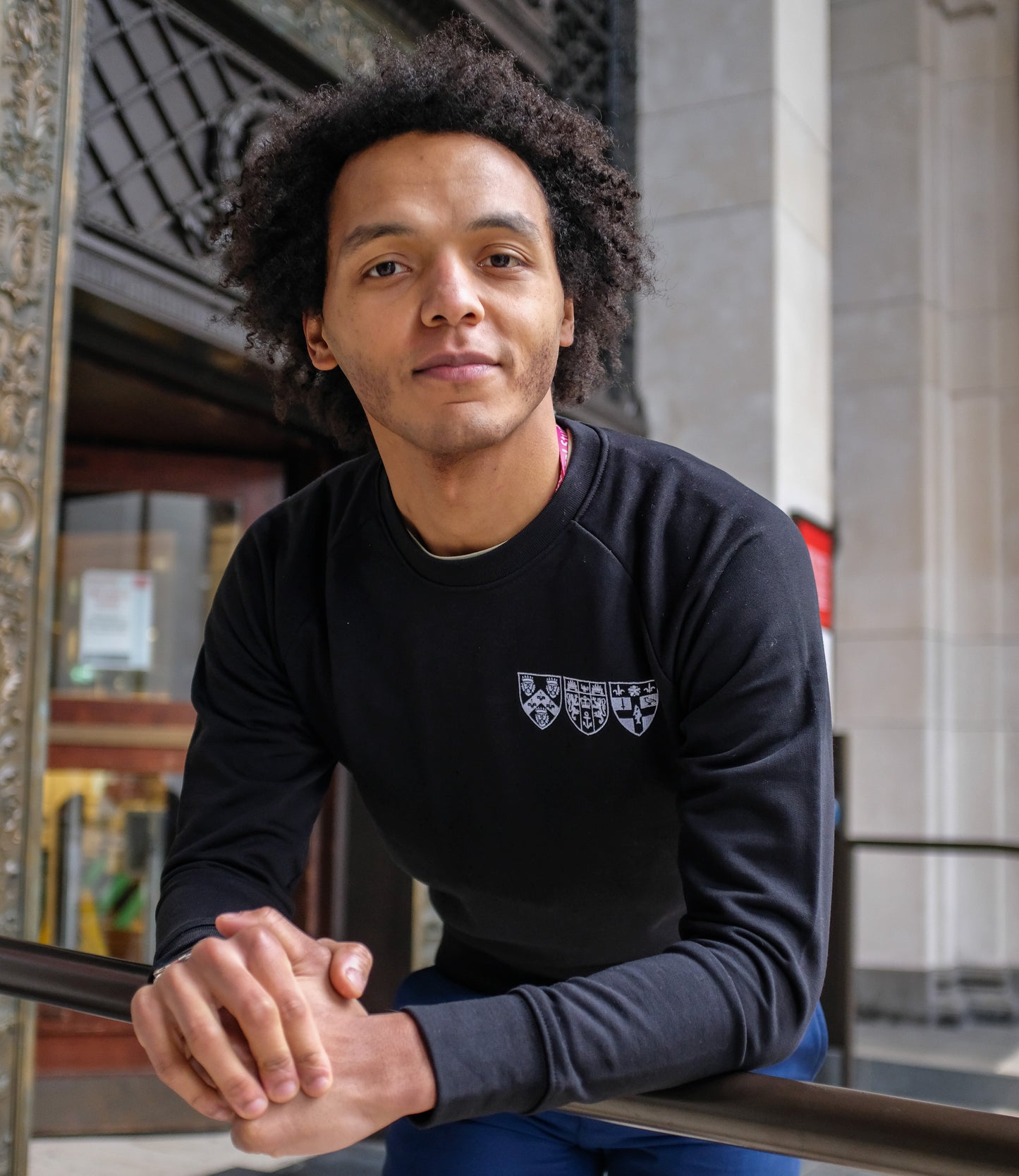 GKT Embroidered Sweatshirt in Black