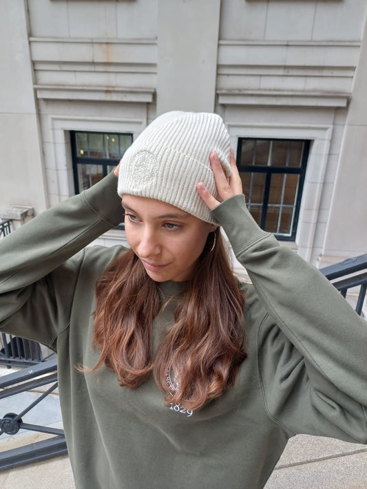 King's College London Beanie in Natural