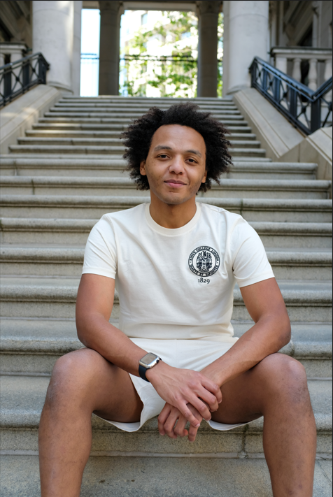 King's College London Sustainable T-shirt in Natural Raw