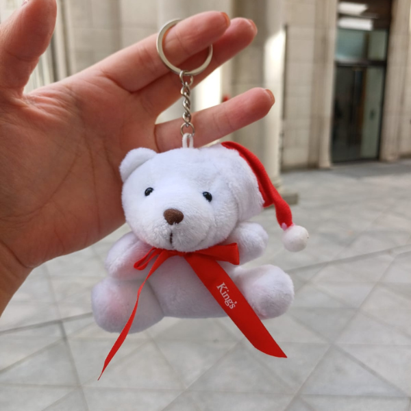 King's College London Christmas Teddy Keyring