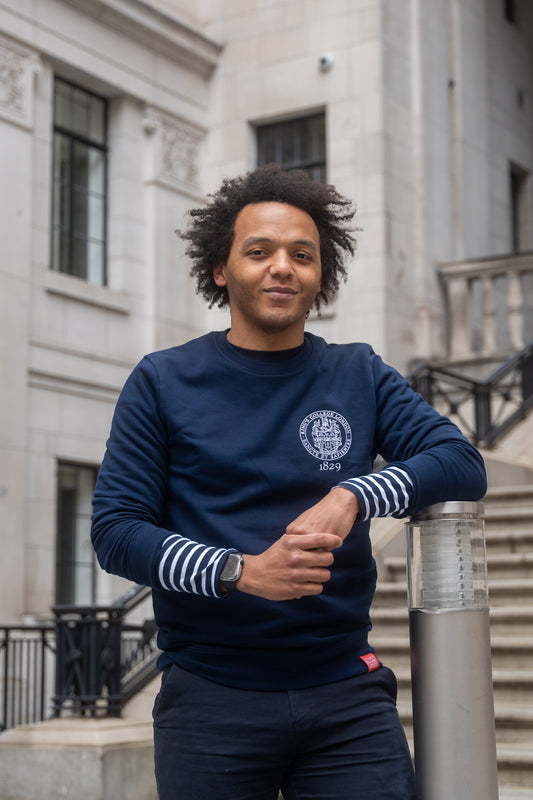 King's College London Sustainable Sweatshirt in Navy