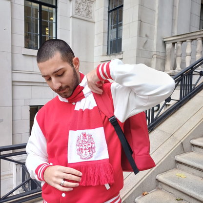 King's College London Striped College scarf Red/White