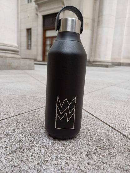 King's College London Chilly's Bottle Black