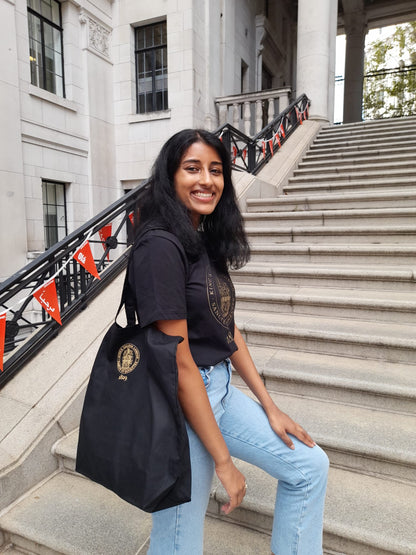 King's College London Limited Edition Tote in Black and Gold