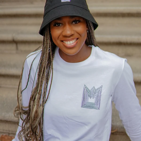 Kings College London Crown T-shirt in White