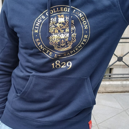 King's College London Limited Edition Hoodie in Navy and Gold