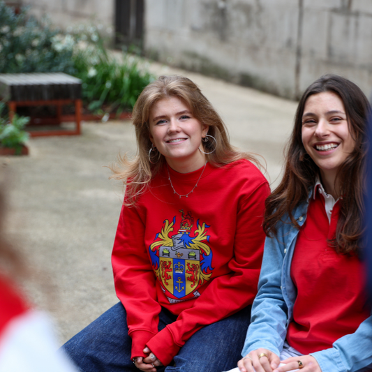 King's College London Full Colour Crest Sweatshirt in Red