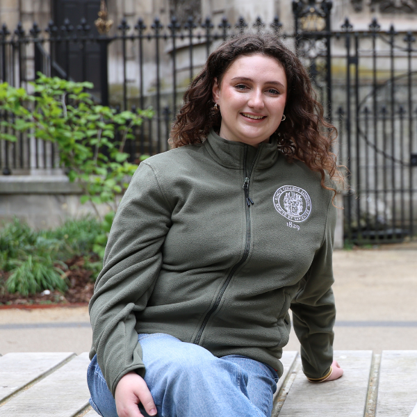 Kings College London Light Fleece in Khaki