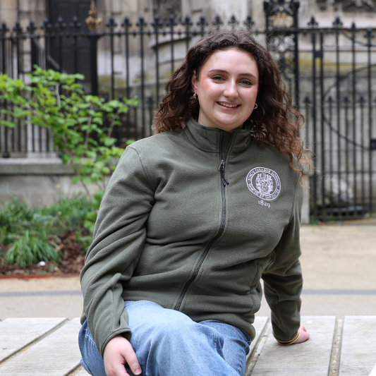 Kings College London Light Fleece in Khaki