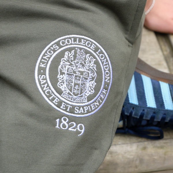 King's College London Sustainable Joggers in Khaki