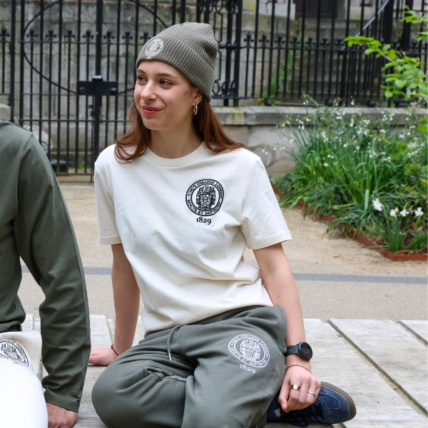 King's College London Sustainable Joggers in Khaki