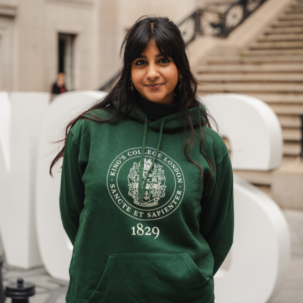 King's College London Everyday Hoodie in Bottle Green