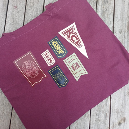 King's College London Flag Tote Bag Burg