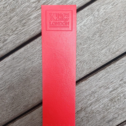 King's College London Bookmark Red