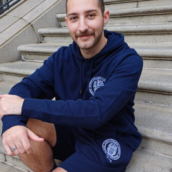 King's College London Embroidered Shorts in Navy