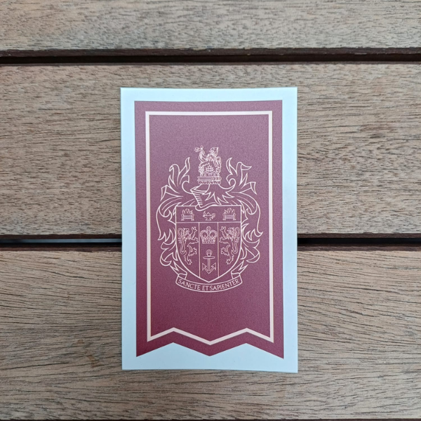 King's College London Burgundy Flag Sticker