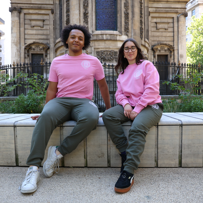 King's College London Sustainable Joggers in Khaki