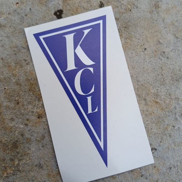 King's College London KCL Pennant Sticker Blue