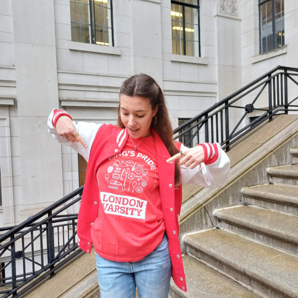 King's College London Varsity Standard T-shirt in Red