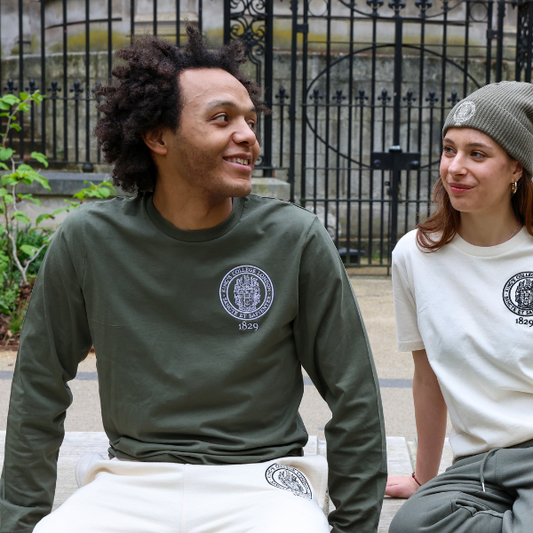 King's College London Long Sleeve Tee Khaki